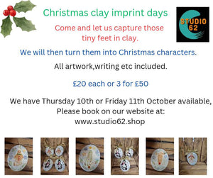 Christmas Clay Imprints - 10am 10th October