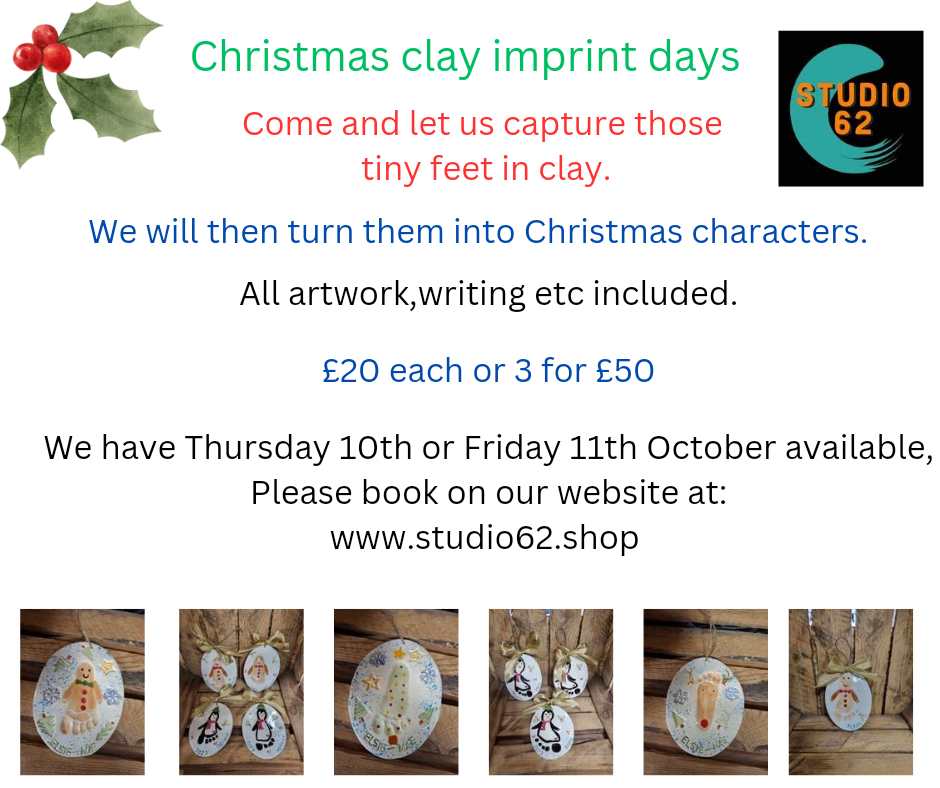 Christmas Clay Imprints - 10:30am 10th October