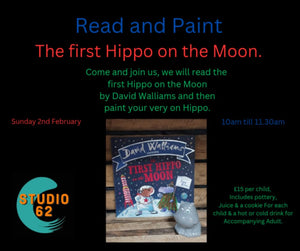 Read and Paint The First Hippo on The Moon  - 2nd February 2025