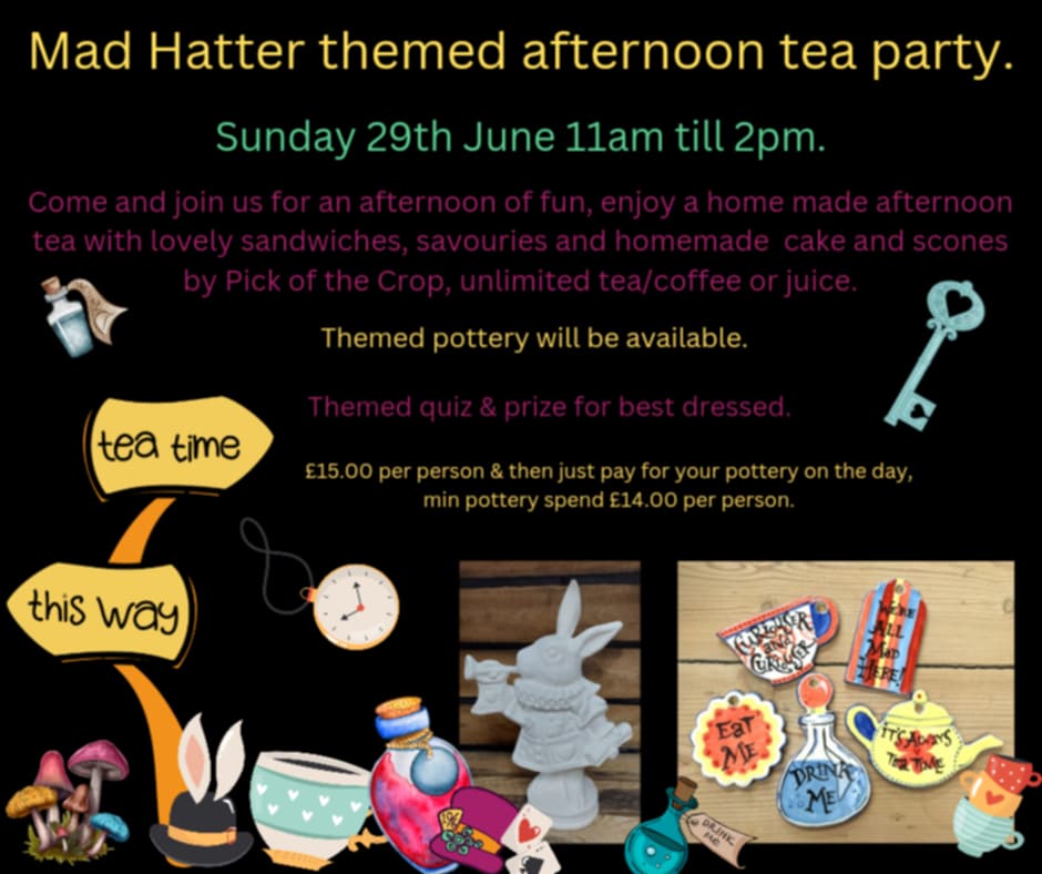 Mad Hatter Themed Afternoon Tea Party - 29th June 2025