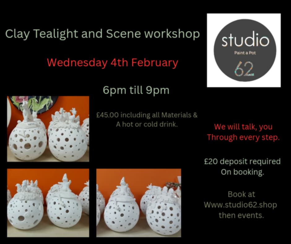 Clay Tealight and Scene Workshop - 4th February 2026
