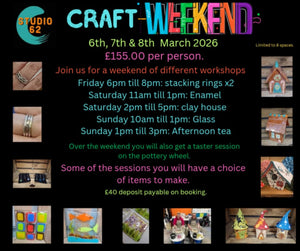 Craft Weekend- 6th, 7th and 8th March 2026