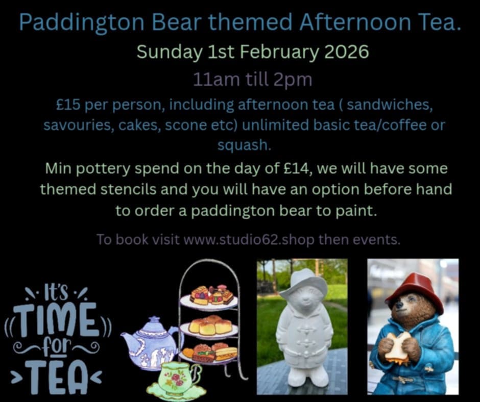Paddington Bear Themed Afternoon Tea- 1st February 2026