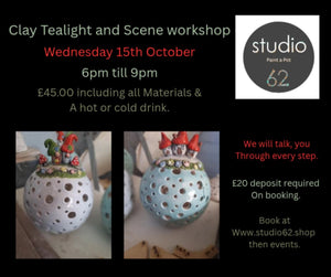 Clay Tealight and Scene Workshop - 15th October 2025